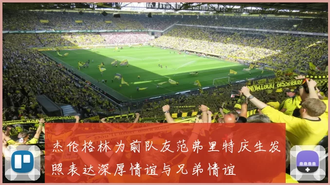 杰伦格林为前队友范弗里特庆生发照表达深厚情谊与兄弟情谊